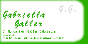 gabriella galler business card